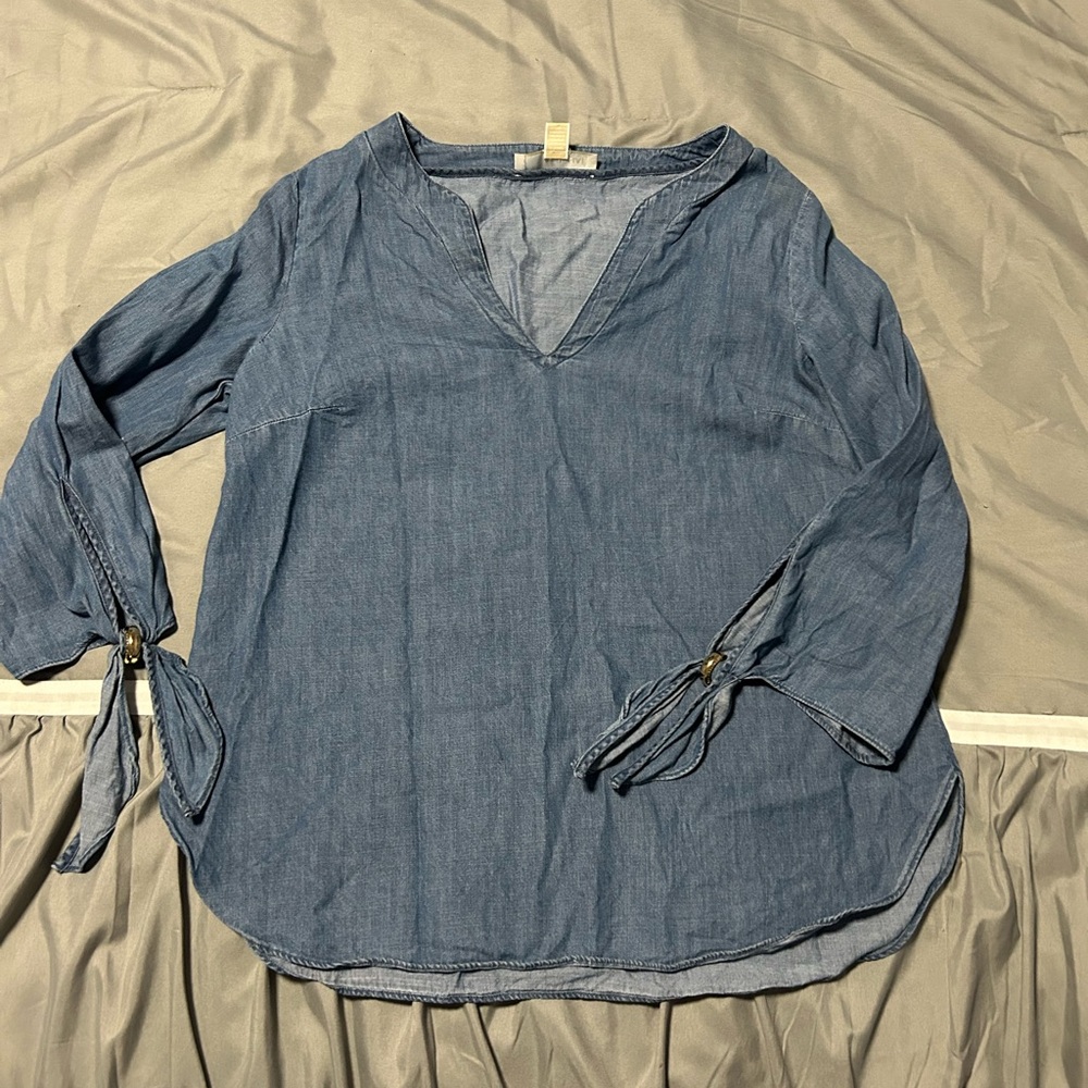 Michael Kors Blue Denim Blouse